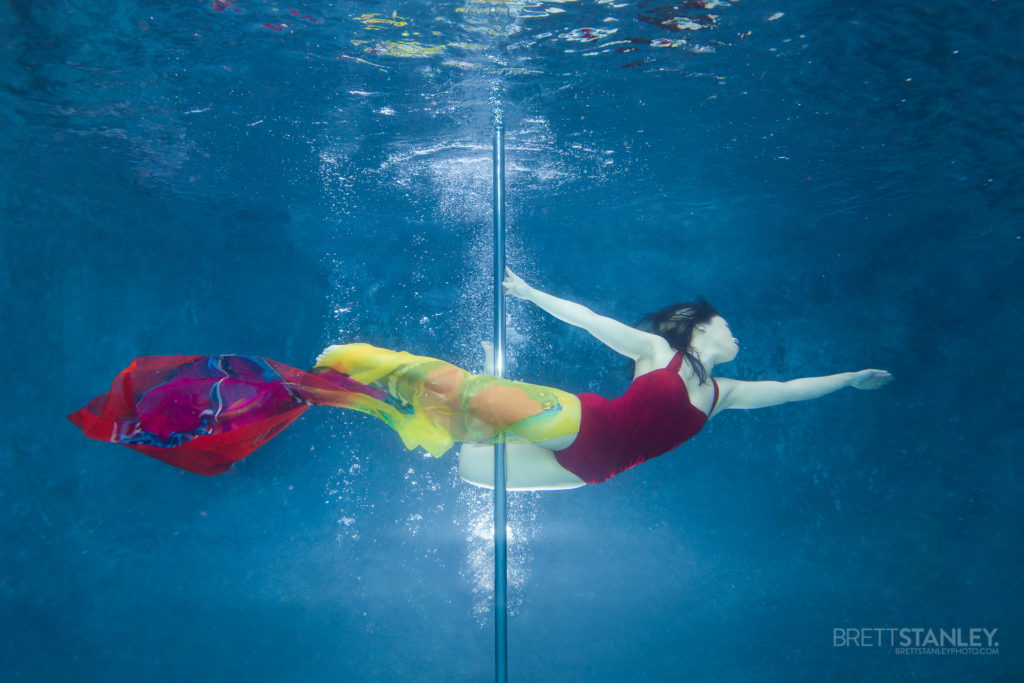 Pole Dance Underwater
